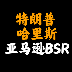 拜登退选，特朗普、哈里斯周边霸榜亚马逊BSR！